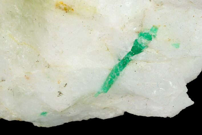 Beryl (Var Emerald) in Calcite - Khaltoru Mine, Pakistan #138924